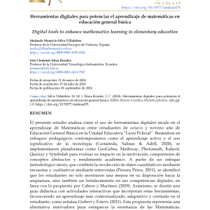 Herramientas digitales para potenciar el aprendizaje de matemáticas en educación general básica